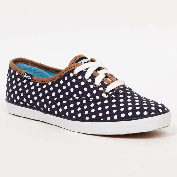 Keds Polka Dot & Vegan Leather Trim Sneakers